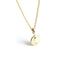 The Juno Disc Pendant ~ Lab Grown Diamond Baguette ~ Yellow Gold